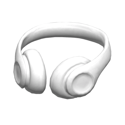 White Headphones Neck