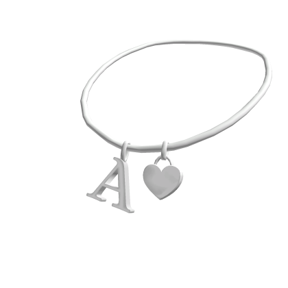3.0 Initial Necklace: A (Silver)