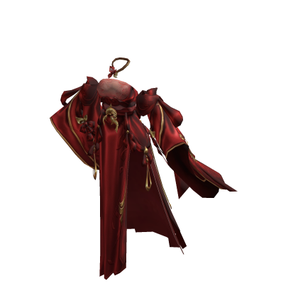 Ancient Gold Koi Empress Hanfu - Red
