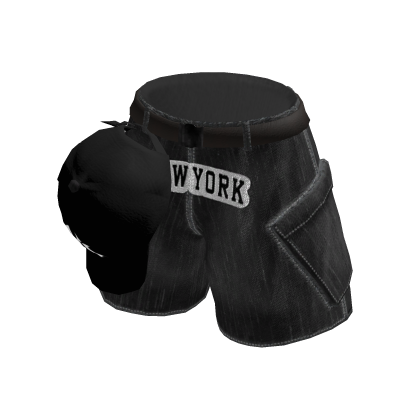 TOKYO UGC | Black NY Denim Shorts