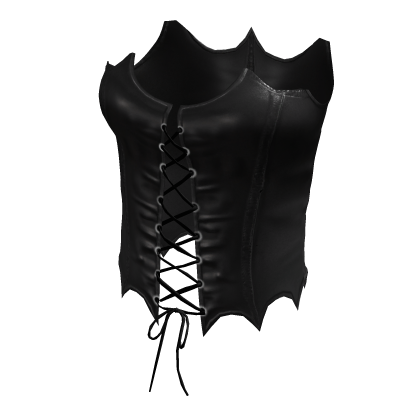 Black Vampire Leather Crop Top