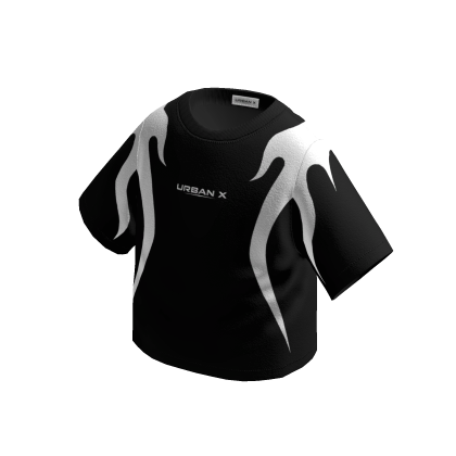 URBAN X Y2K Boxy Flame Shirt
