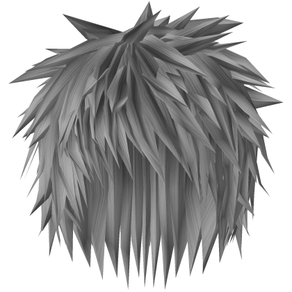 Grey Extreme Spiky Emo Messy Boy Hair 60.