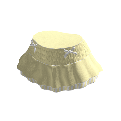 Cute Yellow Ruffle Skirt