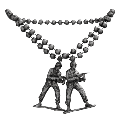 (1.0) Stainless Steel Army Soilder Chain