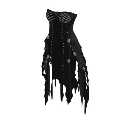 Gothic Y2K Corset Black Dress