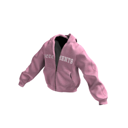 Pink Half-Zipped Vetements Hoodie
