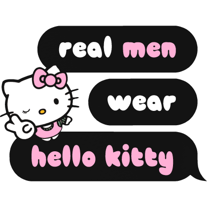 real men wear hello kitty