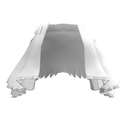 White Transparent Train Skirt