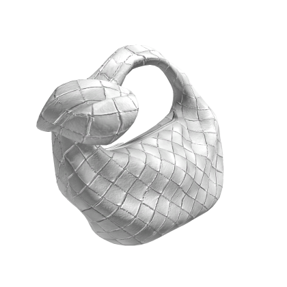 White Chic Woven Handbag