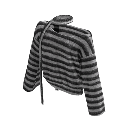 Loose Sweater + Scarf (Stripes)