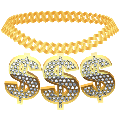 money sign $ chain necklace