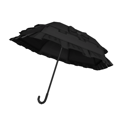 ♡ : sweet black ruffle parasol