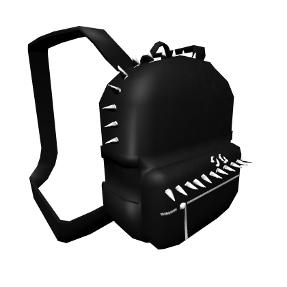 Black Studded Pierced Punk Backpack 1.0