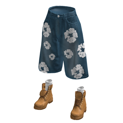 Denim Tear Jorts w/Timbs