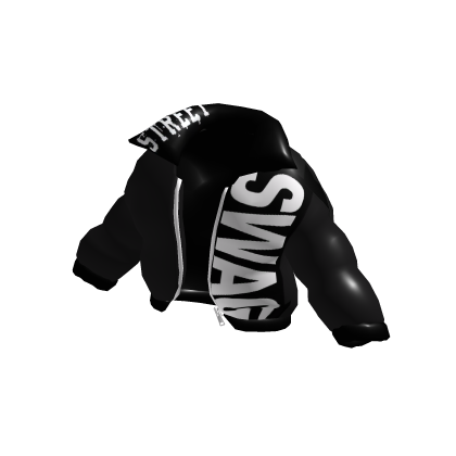 Jacket Black White Swag  Y2K