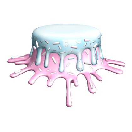 Pastel Cotton Candy Sprinkle Icing Drip Choker