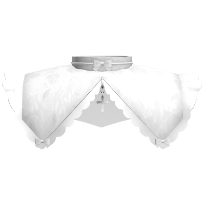 3.0 Gothic lace collar white
