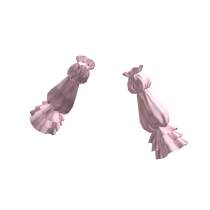 Ruffle Puffy Long Arm Sleeves Pink
