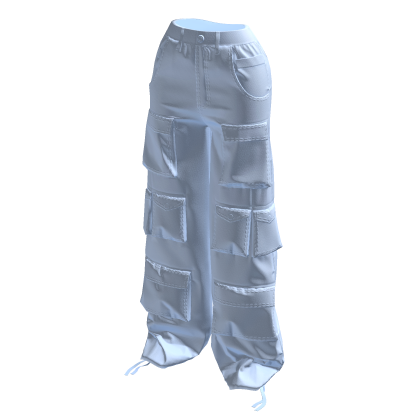 Pastel Blue Cargo Pants
