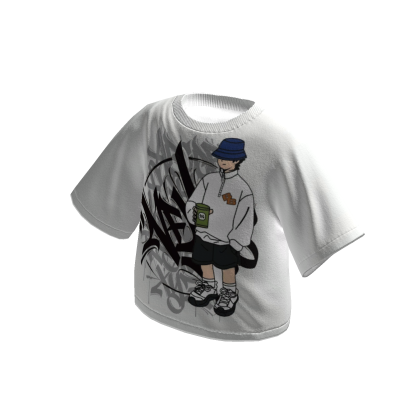 Boxy T Shirt White Y2K