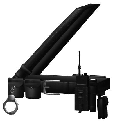 Black Leather Duty Belt 1.0