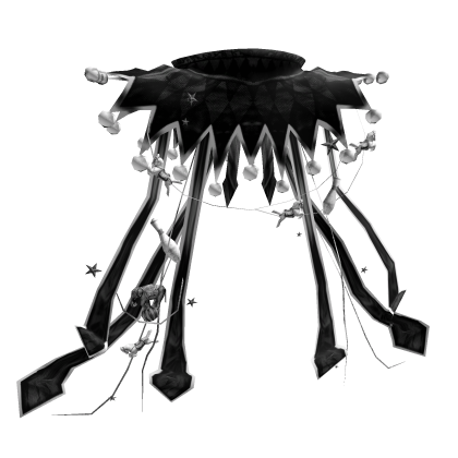 Circus Jesters Capelet Cape With Props Black