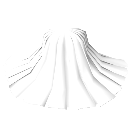 White Lace Train Skirt