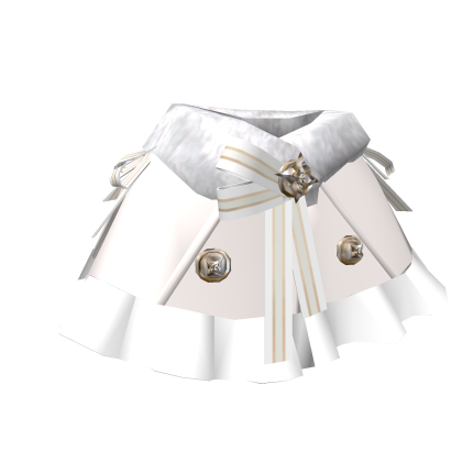 White Winter Ribbon Cape