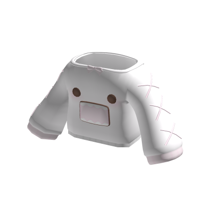 ♡ : cute monster plushie sweater white