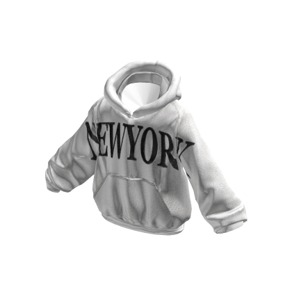 White New York Streetwear Hoodie