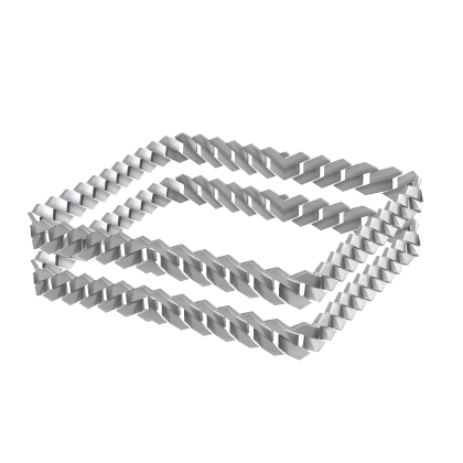 Silver Chain Link Anklet [L]
