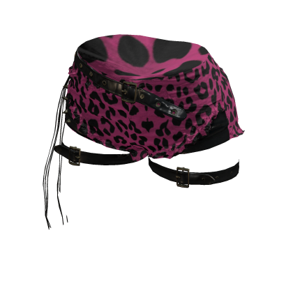 ✅🔥Pink Leopard Mini shorts✅ Urban Street EMO Goth