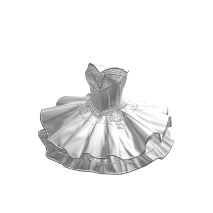 ♾️ White graceful court dress