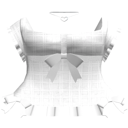 🤍 pretty in plaid frilly dollette dress white