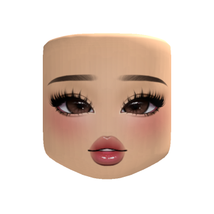 Cute Doll Girl Brown Eyes Makeup - Light