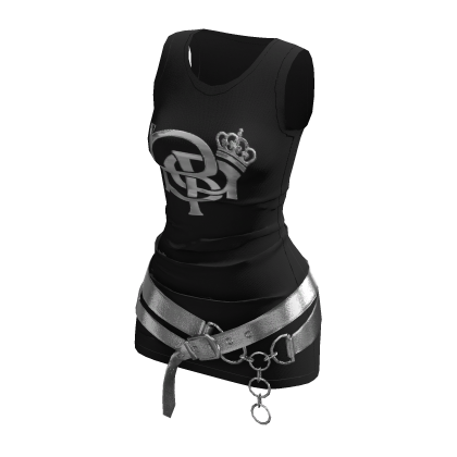 Black Cute Belt Outfit