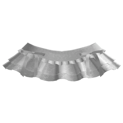 ⸸꒱ layered lace ruffle skirt w bows in white 3.0