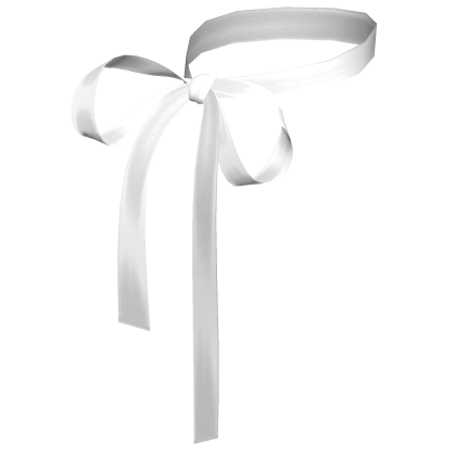 Dainty Coquette Ribbon Bow Necklace White