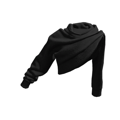 Black Raised Hoodie