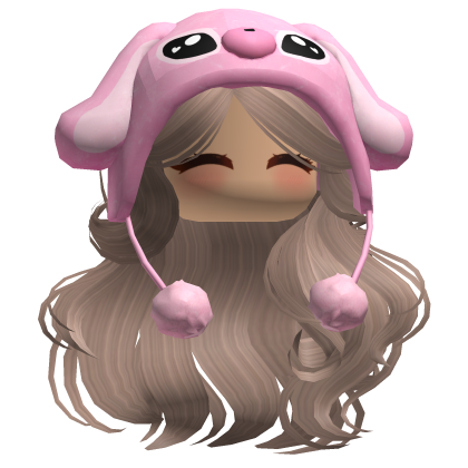 Curly Waves W/ Pink Alien Hood Milktea