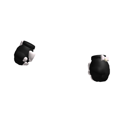 adorable cat paws with bow & bell in black ♡