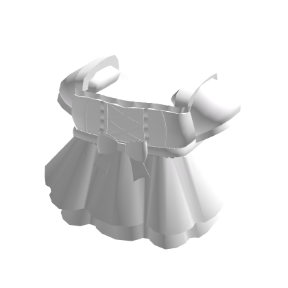 Kawaii Ruffled Babydoll Bow Dress in White