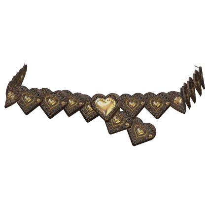 (3.0) Gold Brown Y2K Gyaru Leather Belt