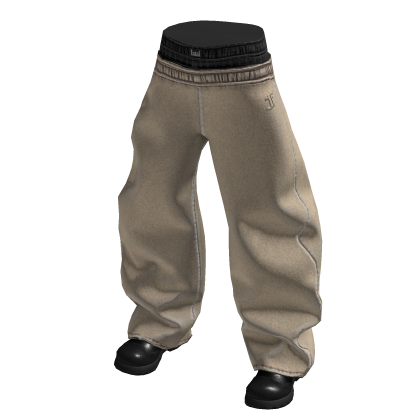 Tan Sweatpants w/ Boots