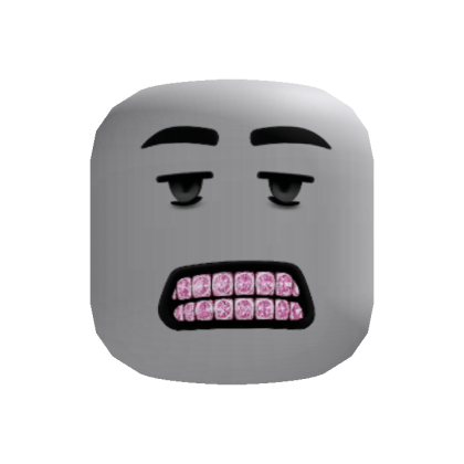 Pink Iced Out VVS Diamond Teeth