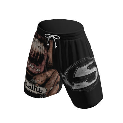 Saint Street Black Skate Vintage Y2K Shorts