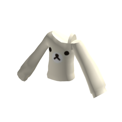 ♡ Cute Bear Sweater off the shoulder /beige