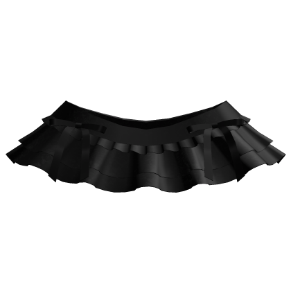 ⸸꒱ layered lace ruffle skirt w bows in black 3.0
