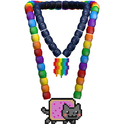 nyan cat scene kandi necklace 3.0